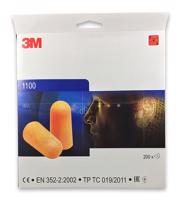 3M™ 1100 Penové Štuple do uší 200 párov Penové štuple do uší