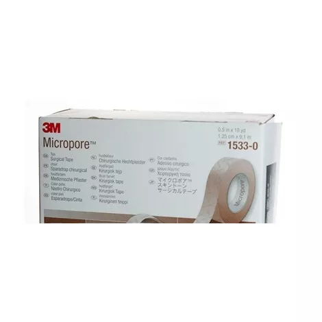 3M Micropore náplasť cievka 2,5cm x 9,1m 12 ks