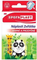 3M SPOFAPLAST č.114 Náplasti ZVIERATKÁ detské, 2 veľkosti, 1x20 ks