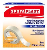 3M SPOFAPLAST č.731 Fixačná náplasť 1,25cm x 5m, z netkanej textílie, cievka, 1x1ks