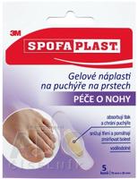 3M SPOFAPLAST č.911N Gélové náplasti na pľuzgiere na prstoch, malé, 70x26 mm, 1x5 ks