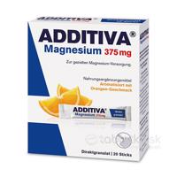 ADDITIVA Magnézium 375mg Direct, príchuť pomaranč 20 vrecúšok