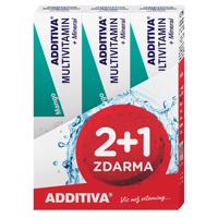 Additiva Multivitamín + Minerál, Mango šumivé tablety 3 x 20 ks