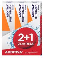 Additiva Multivitamín + Minerál, Pomaranč šumivé tablety 3 x 20 ks