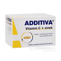 ADDITIVA Vitamín C+ Zinok s postupným uvoľňovaním 80 kapsúl