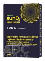 AKACIA sunD3 PROFESSIONAL 4000 IU ústny sprej, pomarančová príchuť 1x50 ml