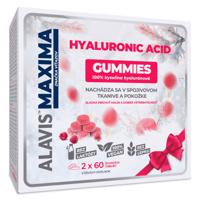 ALAVIS Maxima hyaluronic acid gummies vianočné balenie 2 x 60 žuvacích tabliet