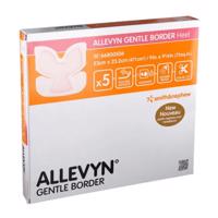 ALLEVYN Gentle border heel krytie na rany 23 x 23,2 cm 5 ks