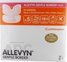 ALLEVYN Gentle Border Heel Krytie na rany adhezívne penové krytie so silikónovým gélom, 23x23,2 cm, 1x5 ks