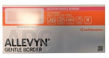 ALLEVYN Gentle Border Krytie na rany adhezívne hydrocelulárne penové krytie so silikónovým gélom, 10x25 cm, 1x10 ks