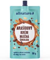 Allnature Arašidový krém s mliečnou čokoládou 50 g – desiata