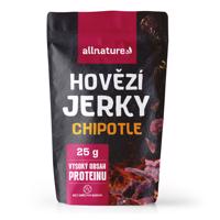 Allnature BEEF Chipotle jerky – sušené hovädzie mäso s chipotle omáčkou Obsah: 25g