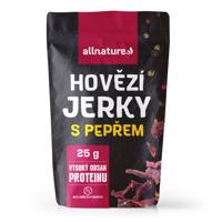 Allnature BEEF Pepper jerky – sušené hovädzie mäso s čiernym korením 25 g