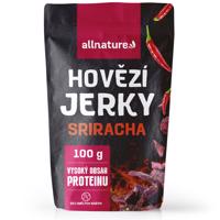 Allnature BEEF Sriracha jerky - sušené hovädzie mäso so Srirachou Obsah: 100g