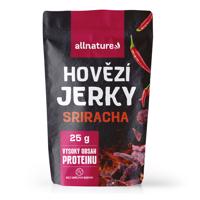 Allnature BEEF Sriracha jerky - sušené hovädzie mäso so Srirachou Obsah: 25g