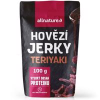 Allnature BEEF Teriyaki jerky – sušené hovädzie mäso s príchuťou teriyaki Obsah: 100g