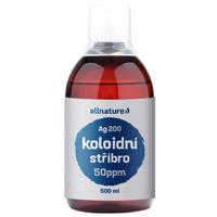 Allnature Koloidné striebro Ag200 50ppm 500 ml