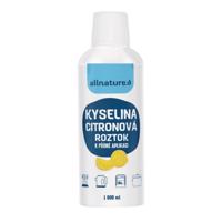 ALLNATURE Kyselina citrónová roztok 1 l