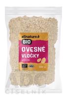 Allnature OVSENÉ VLOČKY jemné BIO 1x500 g