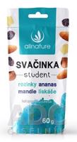 Allnature SVAČINKA student hrozienka, ananás, mandle, lieskové oriešky 1x60 g