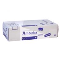 AMBULEX Rukavice vinylové nepudrované veľkosť M 100 kusov