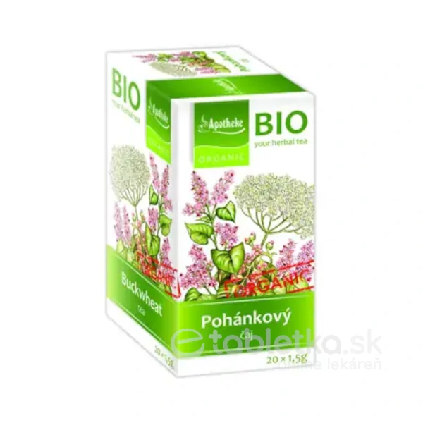 Apotheke BIO Selection bylinný čaj pohánkový s rakytníkom 20x1,5g