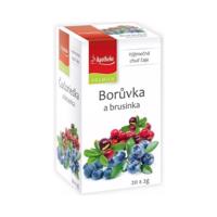 APOTHEKE Premier selection čaj čučoriedka a brusnica 20 x 2g