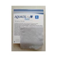 Aquacel AG+ extra krytie 15 x 15 cm 5 ks