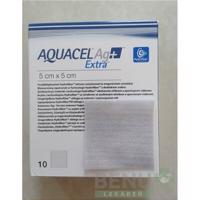 AQUACEL Ag+ Extra krytie na rany  5x5 cm 10ks