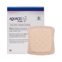 AQUACEL Ag foam Hydrofiber krytie na rany 12,5 x12,5 cm 10ks