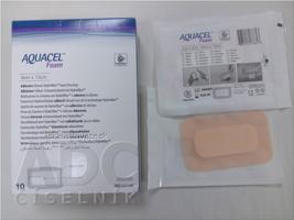 AQUACEL Foam Hydrofiber adhezívne penové krytie so silikónovým okrajom, 8x13 cm, 1x10 ks