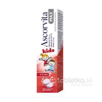 Ascorvita MAX Kids vitamín C, D a zinok (4-6 rokov) 20 šumivých tabliet