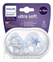 AVENT CUMLÍK 6-18M Ultra soft obrázok, chlapec na utišovanie, silikón (inov.2021) 1x2 ks