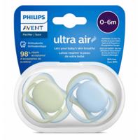 AVENT Cumlík ultra air modrá/zelená 0-6 m chlapec 2 ks