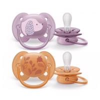 AVENT Cumlík ultra soft premium zvieratko 6 - 18 m dievča 2 ks