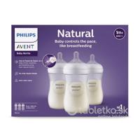 AVENT Fľaša Natural Response 1m+, 3x260ml (plast)