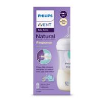 AVENT Fľaša natural response 260 ml slon cumlík s ventilom airfree 1m+ 1 ks