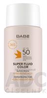 BABÉ SUPER FLUID COLOR SPF50 tónovaný fluid s ochranným faktorom pre všetky typy pleti 1x50 ml