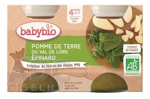 BabyBIO Zemiaky so špenátom príkrm (od ukonč. 4. mesiaca) 2x130 g