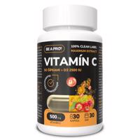 BE A PRO! Vitamín C so šípkami + D3 2500 IU 30 kapsúl