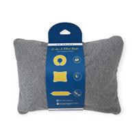 Be relax 3in1 Flexi rest cestovný vankúš z mikrogranúl Farba: Sivá