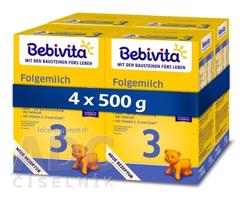 BEBIVITA 3 následná mliečna dojčenská výživa (od ukonč. 9. mesiaca) 4x500 g