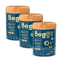 Beggs 3 batoľacia mliečna výživa 12m+, 3x800g