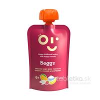 Beggs BIO detská ryža s jogurtom, banánom, mangom a malinami 6m+, 120g