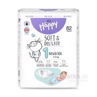 Bella Happy Soft&Delicate 1 Newborn detské plienky (2-5kg) 42ks