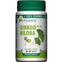 BIO Pharma ginkgo biloba 40 mg 90 + 90 tabliet ZADARMO