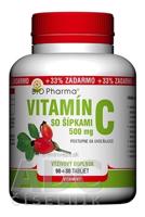 BIO Pharma Vitamín C so šípkami 500 mg tbl 90+30 (33% ZADARMO) (120 ks)