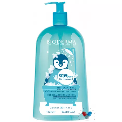 Bioderma ABCDerm Moussant jemný čistiaci gél 1000 ml