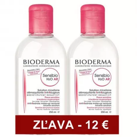 Bioderma Sensibio H2O AR micelárna voda 2x250 ml