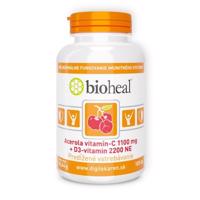 BIOHEAL acerola, vitamín C 1100 mg + vitamín D3 2200 105 tabliet